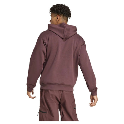 Adidas Fleece Hoodie Dark Burgundy