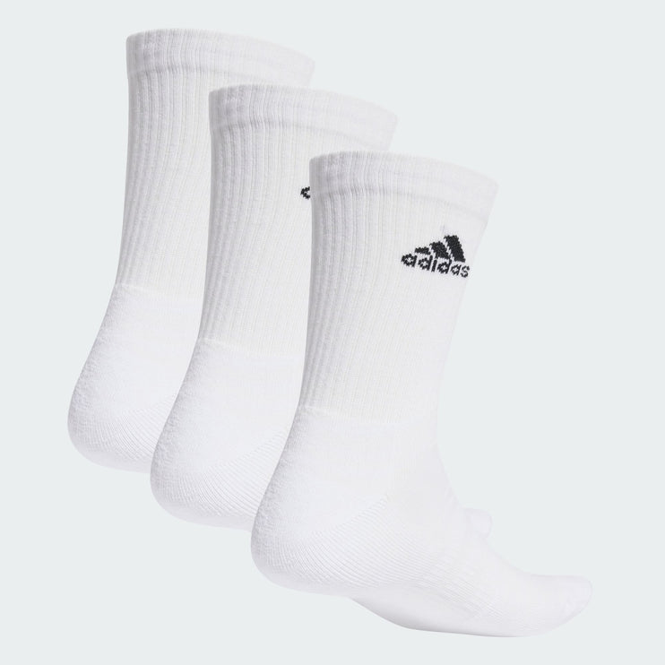 Adidas Cushion Crew Socks White 3 Pack