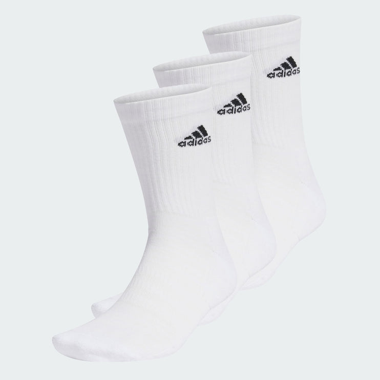 Adidas Cushion Crew Socks White 3 Pack