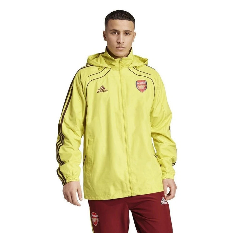 Adidas Arsenal UBP Windbreaker Hooded Jacket Yellow