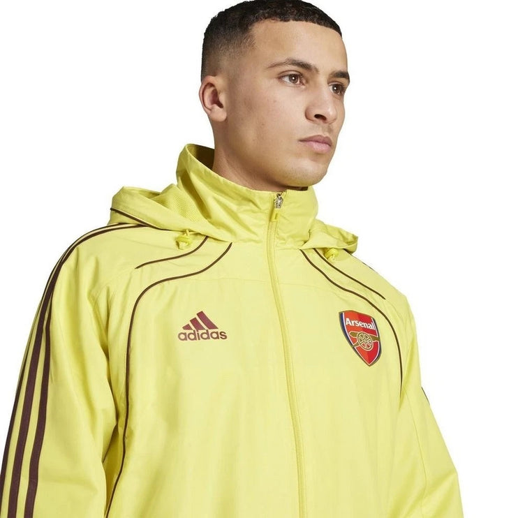 Adidas Arsenal UBP Windbreaker Hooded Jacket Yellow