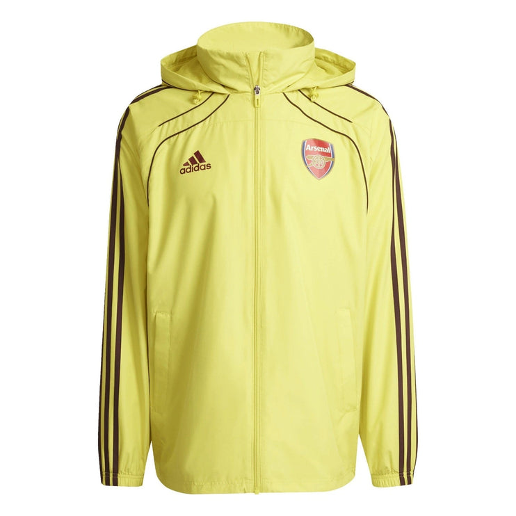 Adidas Arsenal UBP Windbreaker Hooded Jacket Yellow