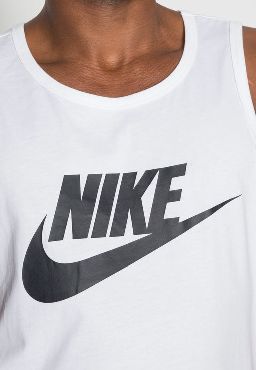 Nike Men's Swoosh Big Logo Vest/Tank Top White