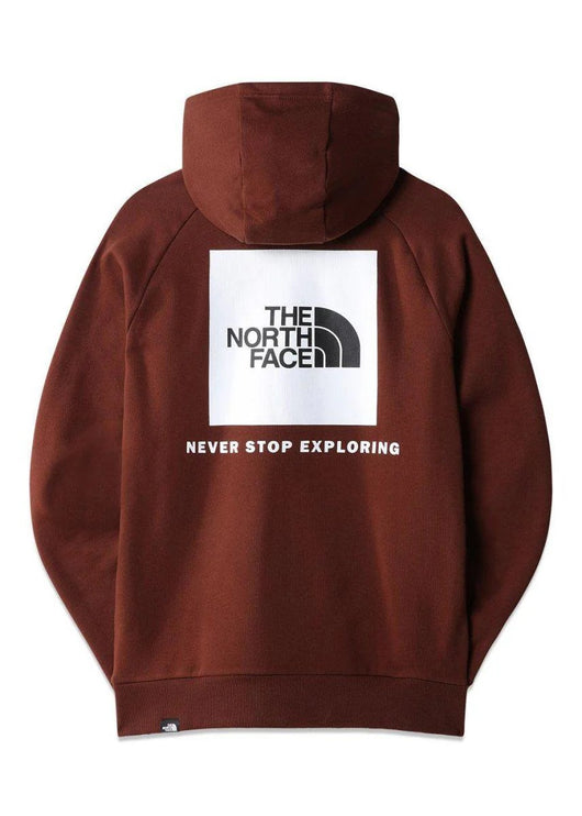 The North Face Raglan Redbox Hoodie Dark Oak <br> REDUCED FROM £64.99 NOW ONLY £44.95