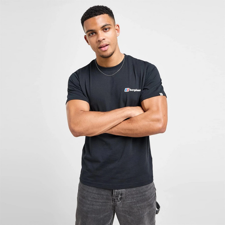 Berghaus Mount Diagram Men's T-Shirt Black