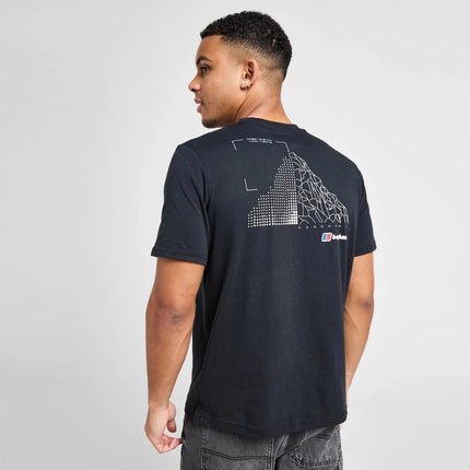 Berghaus Mount Diagram Men's T-Shirt Black