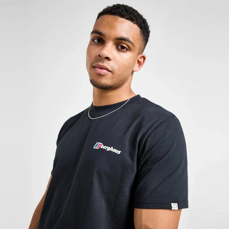 Berghaus Mount Diagram Men's T-Shirt Black