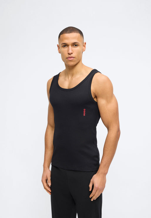 HUGO Ribbed Tank Top/Vest 3 Pack