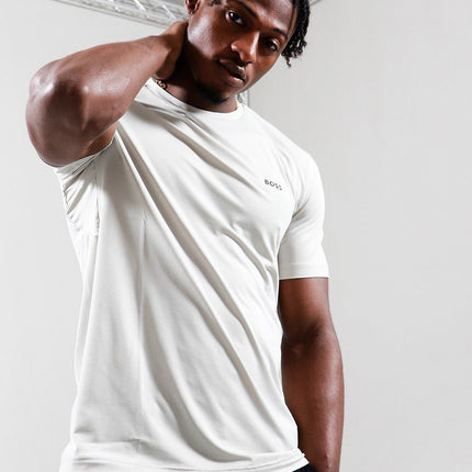 BOSS Green Active Logo T-Shirt White