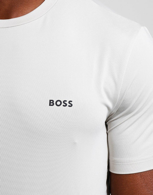 BOSS Green Active Logo T-Shirt White
