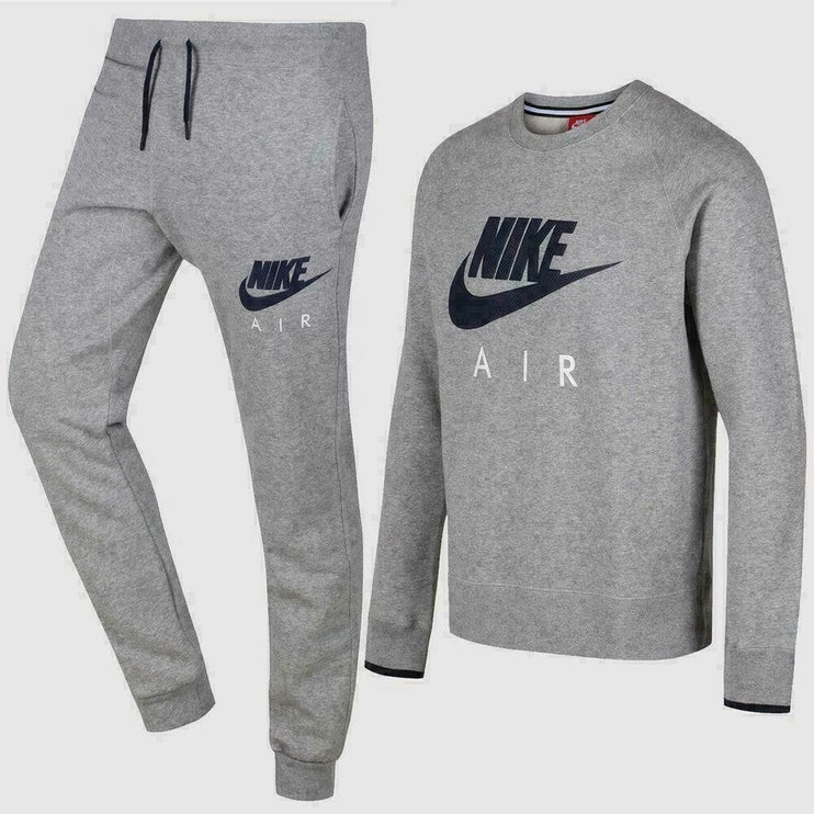 Nike Air AW77 Fleece Crew Neck Jogsuit Grey