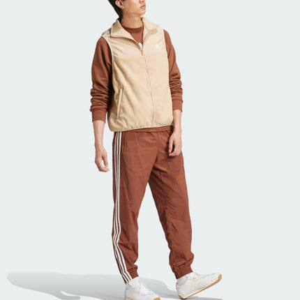 Adidas Originals Full Zip Fleece Vest Beige