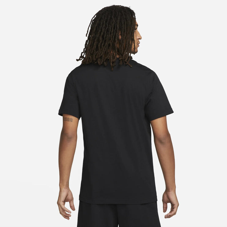 Nike Sports T-Shirt Black Hybrid Short Sleeve