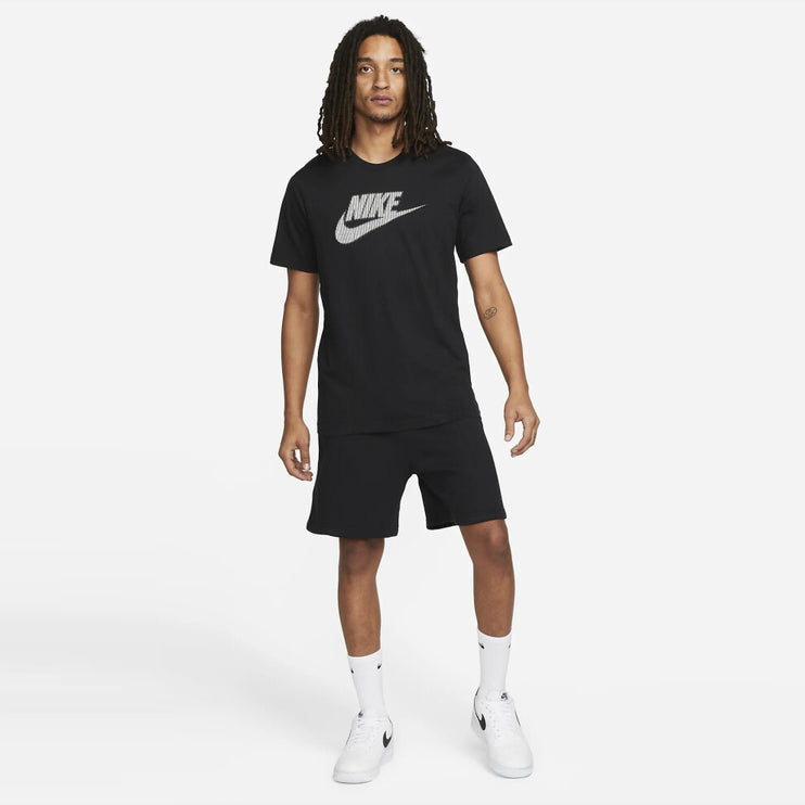 Nike Sports T-Shirt Black Hybrid Short Sleeve