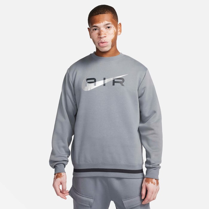 Nike Air Swoosh Fleece Sweatshirt  Grey