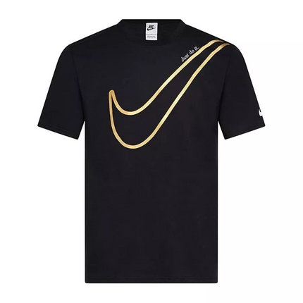 Men's Nike 'Just Do It' T-Shirt Black/Gold