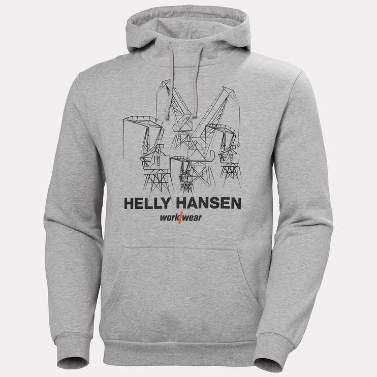 Helly Hansen Graphic Workwear Hoodie Grey