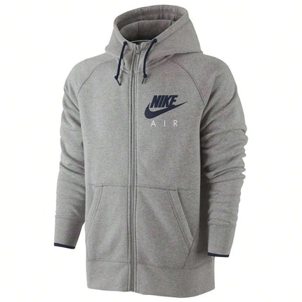 Nike Air AW77 Fleece Full Zip Hooded Tracksuit Grey