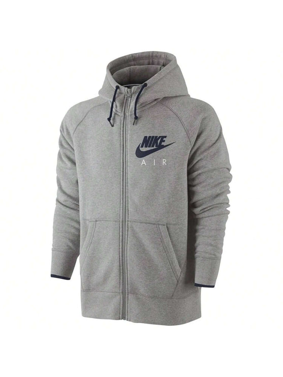 Nike Air AW77 Fleece Full Zip Hooded Tracksuit Grey