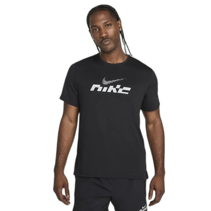Nike Miler Flash Running T-Shirt Black