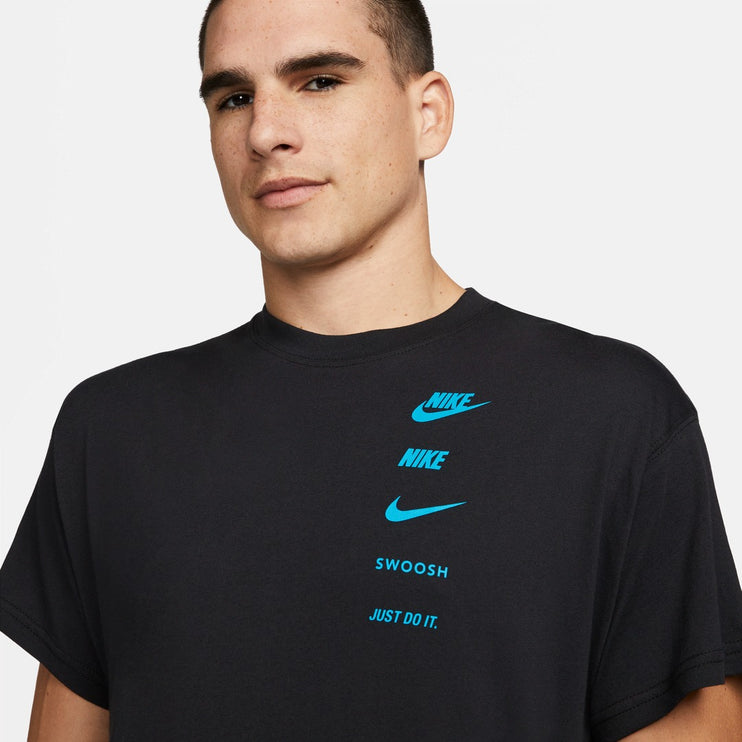 Nike Sportswear Black Blue Men's T-Shirt