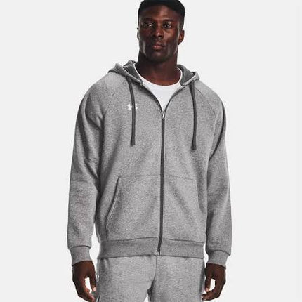 Under Armour Rival Fleece Full Zip Hoodie Grey