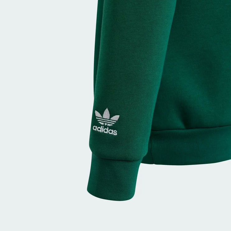 Adidas Originals NY Fleece Hoodie Youth Overhead Green Hoodie