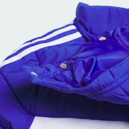 Adidas Boys Hooded Jacket Blue