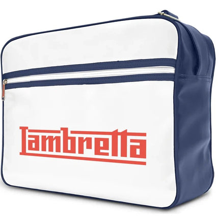 Lambretta Classic Retro Shoulder Bag Navy/White