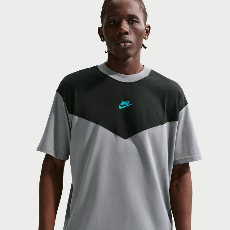 Nike Sportswear T-Shirt Grey/Black Blue Logo
