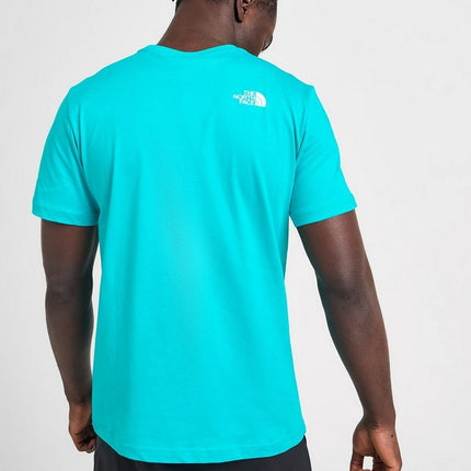 The North Face Fine Box Logo Men's T-Shirt Blue
