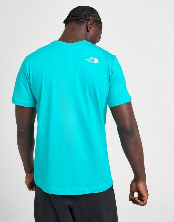 The North Face Fine Box Logo Men's T-Shirt Blue