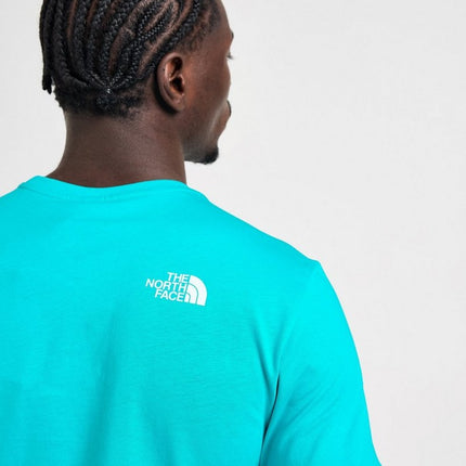 The North Face Fine Box Logo Men's T-Shirt Blue