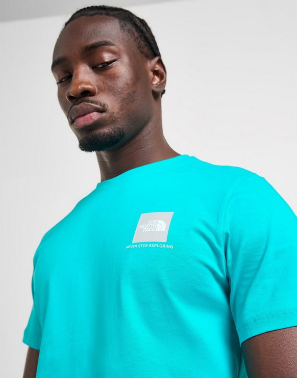The North Face Fine Box Logo Men's T-Shirt Blue
