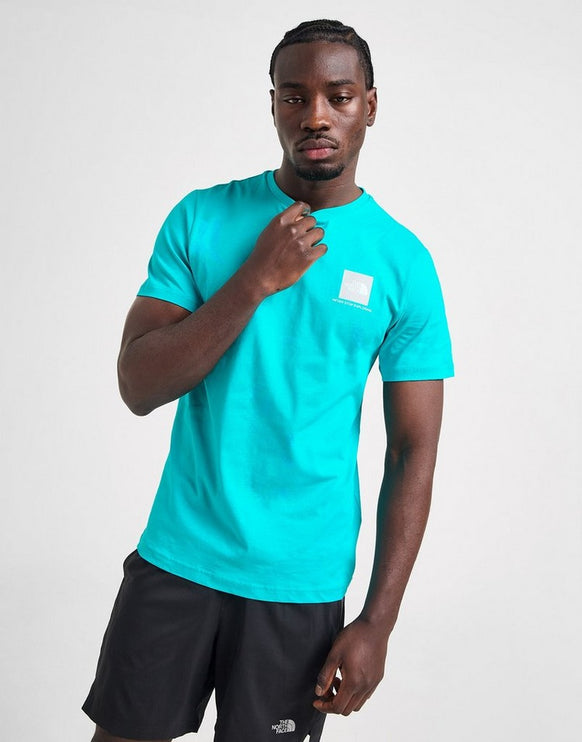The North Face Fine Box Logo Men's T-Shirt Blue