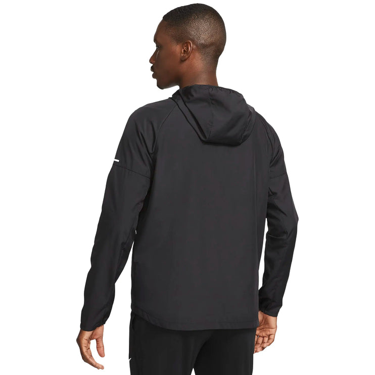 Nike Miler Repel Windbreaker Men's Jacket with Hood Black