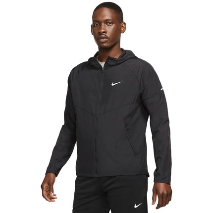 Nike Miler Repel Windbreaker Men's Jacket with Hood Black