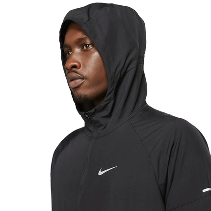 Nike Miler Repel Windbreaker Men's Jacket with Hood Black