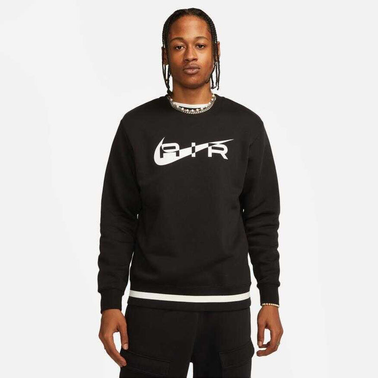 Nike Air Swoosh Fleece Sweatshirt Black/White