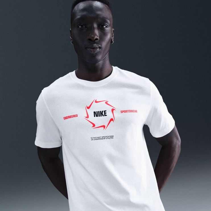 Nike Sportswear Men's T-Shirt White/Red
