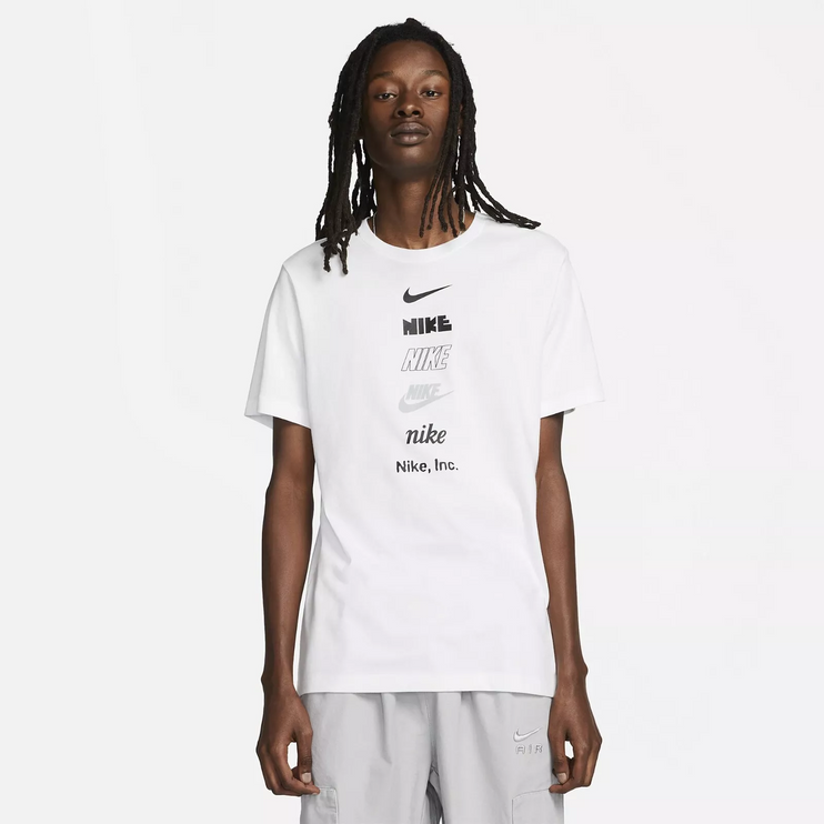 Nike Multi Stack Club T-Shirt White