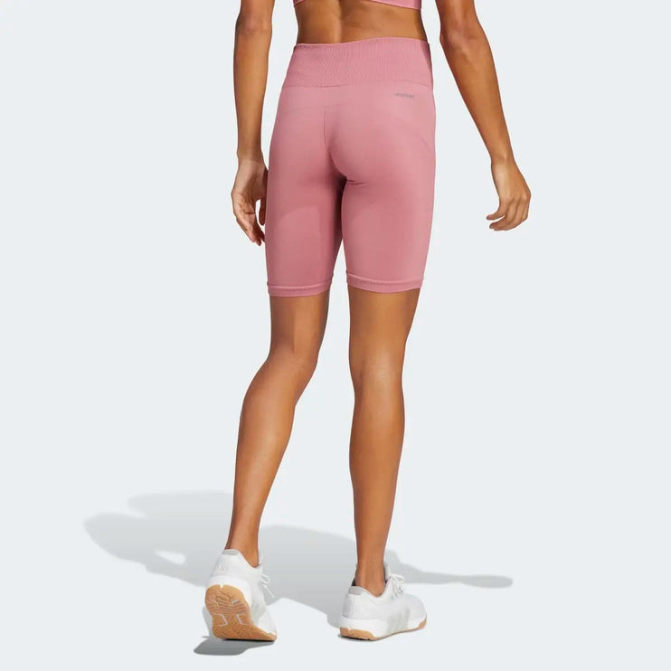 Adidas Women's Seamless Training Short Leggings Pink