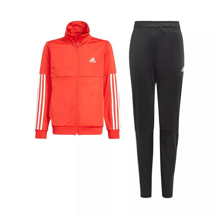 Adidas Kids Tracksuit Red/Charcoal