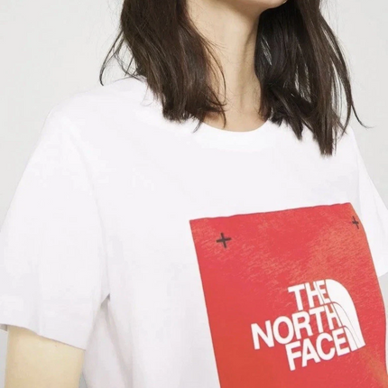 The North Face Women's Red Box Logo T-Shirt White/Red