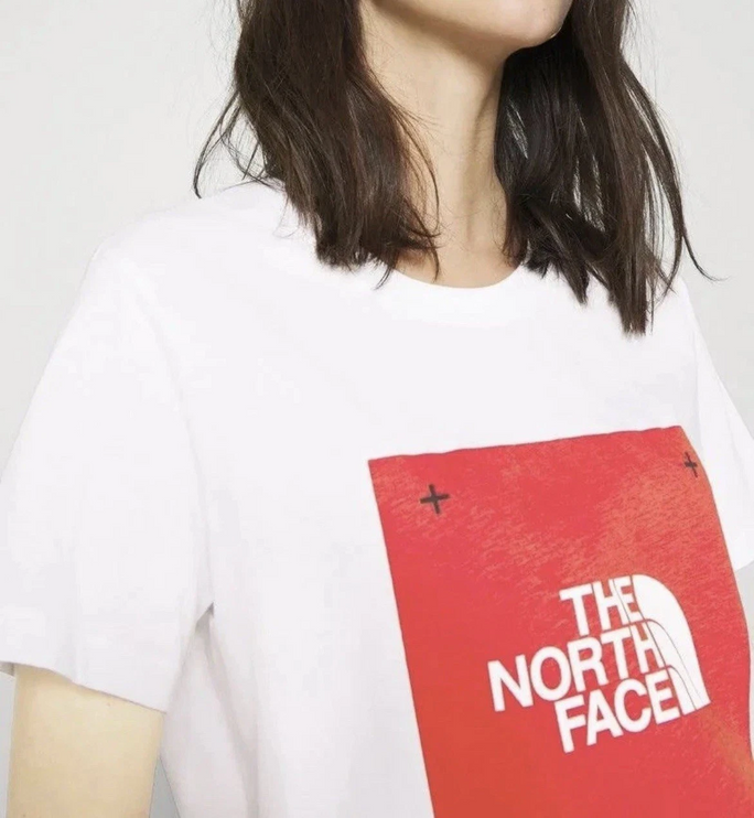 The North Face Women's Red Box Logo T-Shirt White/Red