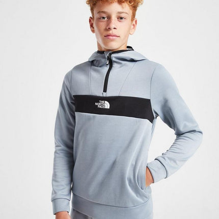 The North Face 1/4 Zip Kids Hoodie Grey