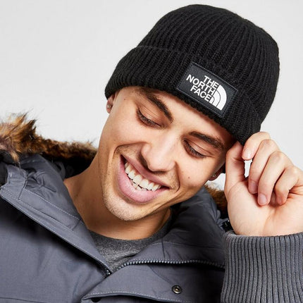 The North Face Logo Beanie Black