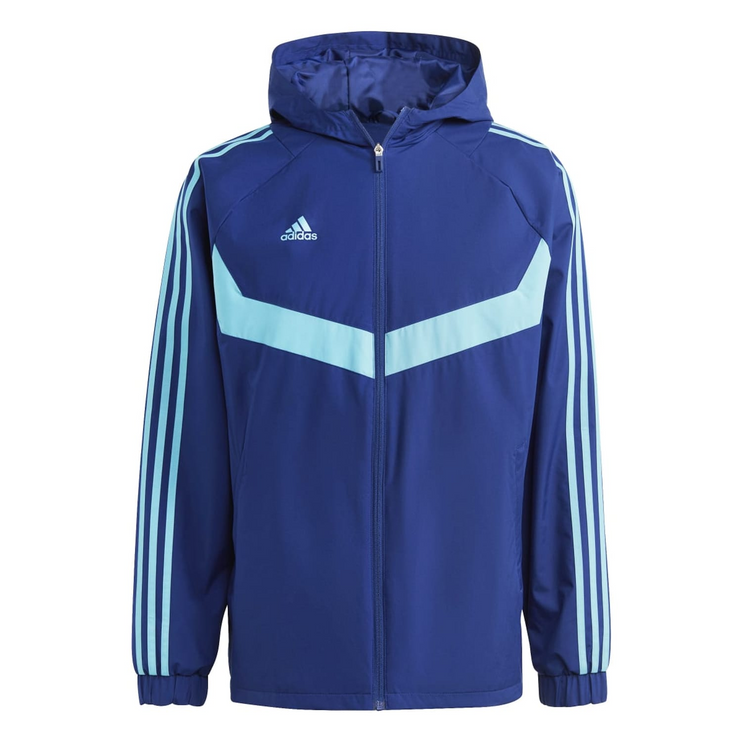 Adidas Tiro Hooded Windbreaker Jacket Blue