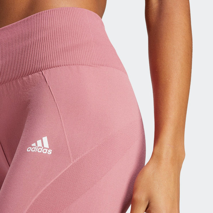 Adidas Women's Seamless Training Short Leggings Pink