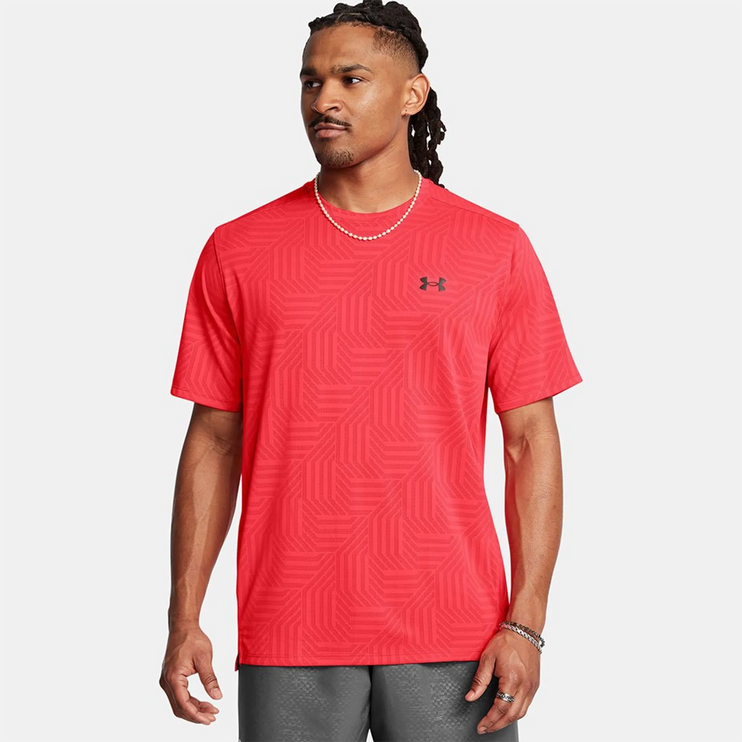 Under Armour Tech Vent Geotessa T-Shirt Red